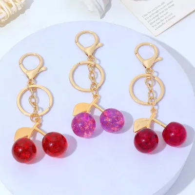 Fancy Mini Cherry Keychain (1 Pc) 