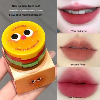 Cappuvini Buttered Little Burger Lip Clay 3in1 Lip Balm