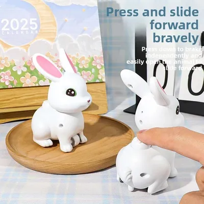 Rabbit Simulation Finger Press Toy Car