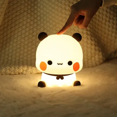  Silicone Panda Touch Led Night Lamp 