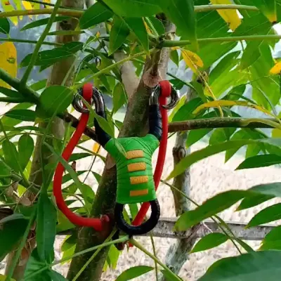 china dunkung stainless still tube rubber slingshot