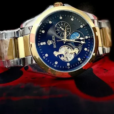 Rolex Blue Rolex Steel men's fashion watch