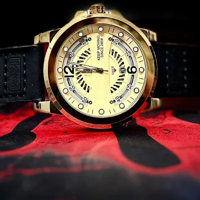 Keep Moving Black Men's Watch