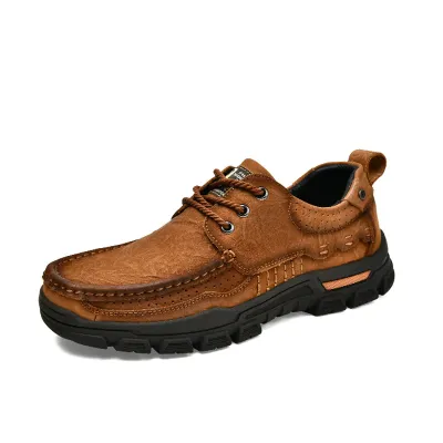 Casual leather low shoes, cowhide