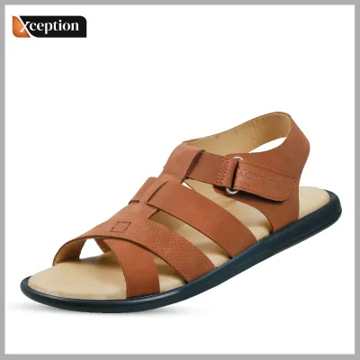 Nubuck full Grain Touchy Genuine Cow leather Sandal