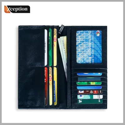 Genuine Cow natural milling Leather  Long Wallet 