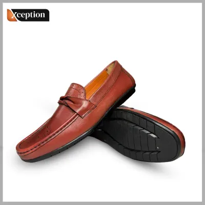 Antique Wax-Rich finish Genuine Cow Leather True Moccasin for Gentleman