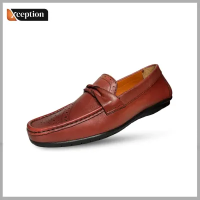 Antique Wax-Rich finish Genuine Cow Leather True Moccasin for Gentleman