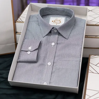 Classic Seersucker Striped Shirt