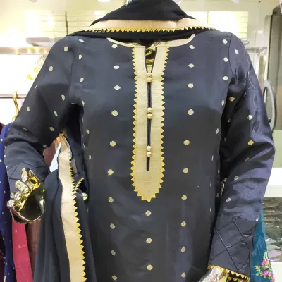 Silk Embroidered shalwar kameez