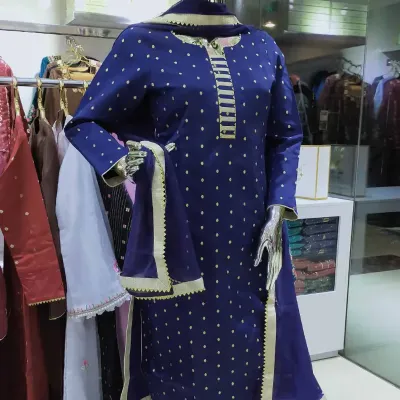 Silk Embroidered shalwar kameez