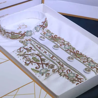 Luxury Zardozi White