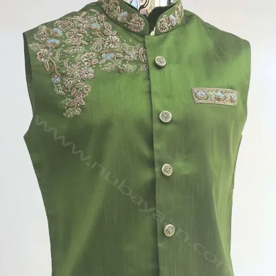 Luxury Pistachio Waistcoat 