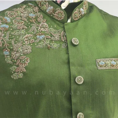 Luxury Pistachio Waistcoat 