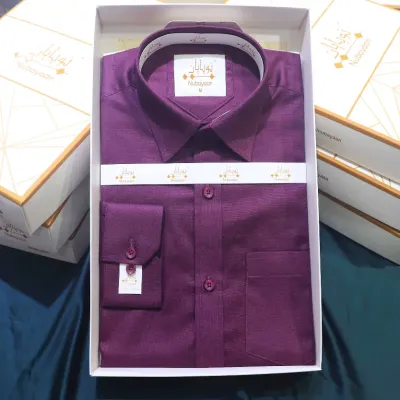 Burn Burgundy Cotton Shirt