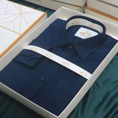 Midnight Blue Cotton Shirt