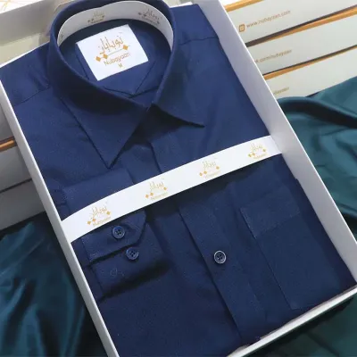 Midnight Blue Cotton Shirt