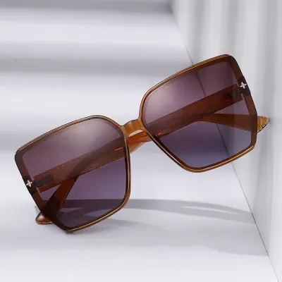 POLYGON STYLE POLARISED SQUARE SUNGLASSES GB-2760Br