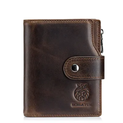 ITALIAN STYLE GENUINE LEATHER SHORT WALLET GB-ST8317C
