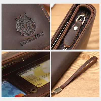 ITALIAN STYLE GENUINE LEATHER LONG WALLET GB-ST8316C