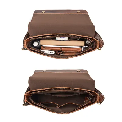 RETRO FASHION GENUINE LEATHER CROSS BODY BAG GB-ST8424Br