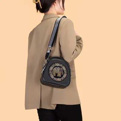 RETRO FIRST LAYER COWHIDE WOMEN'S CROSSBODY BAG GB-8801B