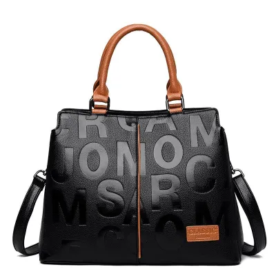 LETTER EMBOSSED WOMEN'S TOTE BAG GB-2021BBr