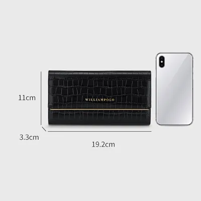 WILLIAMPOLO GENUINE LEATHER WOMEN'S CLUTCH GB-WP8136B