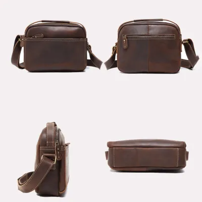 GENUINE LEATHER RETRO MESSENGER BAG GB-YL214C