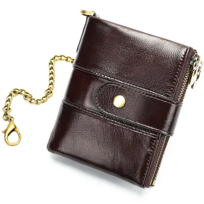 GENUINE LEATHER BIFOLD SHORT WALLET GB-MR8599C