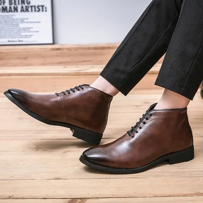 BRITISH STYLE BROGUE LEATHER SHOE GB-9708
