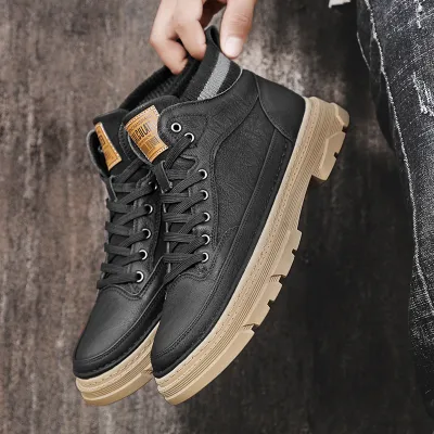 MID-CUT BRITISH STYLE WORKWEAR FLAT BOOT GB-8888