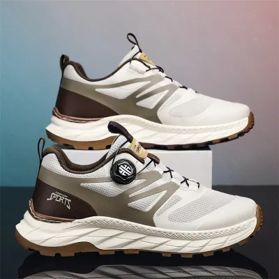 BREATHABLE ROTATING BUTTON RUNNING SHOE GB-5711