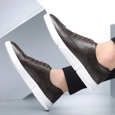 BREATHABLE CASUAL LEATHER SHOE GB-1588