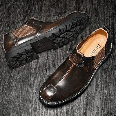 LOW-TOP RETRO BIG HEAD WEAR-RESISTANT CHELSEA BOOT GB-6017
