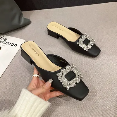 KOREAN STYLE THICK HEELED SANDALS GB-8337