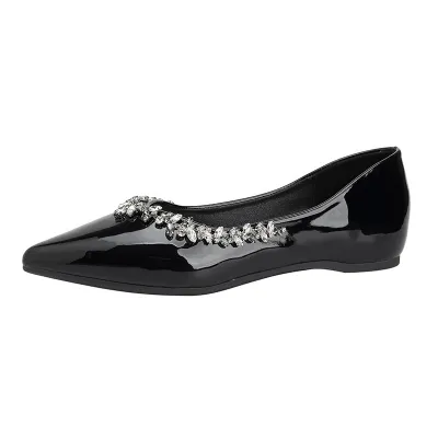 HUILIYA FRENCH STYLE  TEMPERAMENT POINTED TOE VERSATILE SHOES GB-3897