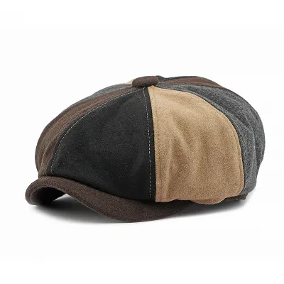 COLORBLOCK AMERICAN STYLE OCTAGONAL CAP GB-2501MULTI