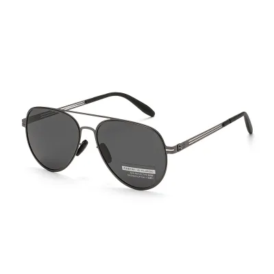 SCREW-FREE ULTRA-LIGHT POLARIZED SUNGLASSES GB-9802GY