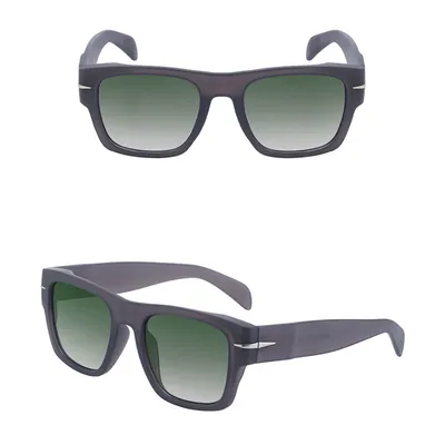 DAVID'S STYLE RETRO SQUARE FRAME SUNGLASSES GB-1050GY