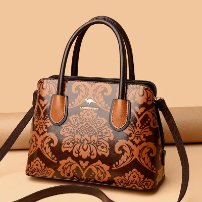 PEONY FLOWER TEXTURE EMBOSSED FESTIVE BRIDAL BAG CROSSBODY HANDBAG GB-8623Y