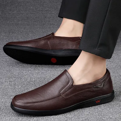 KOREAN STYLE TWO-LAYER LEATHER LOAFER GB-8338