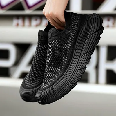 THICK-SOLED FLYING WOVEN SPORTS SHOE GB-0611