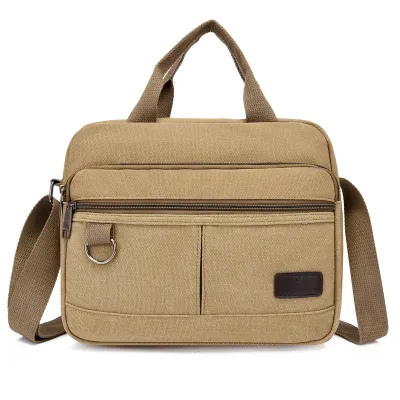 HORIZONTAL CANVAS SHOULDER BAG GB-0308Kh