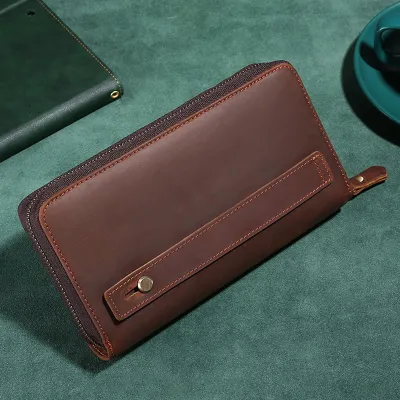 GENUINE LEATHER MULTIFUNCTIONAL BUSINESS CLUTCH GB-P603CH