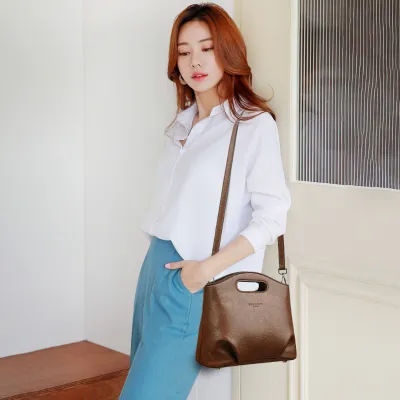GENUINE LEATHER ENVELOPE WOMEN'S BAG GB-6089Br