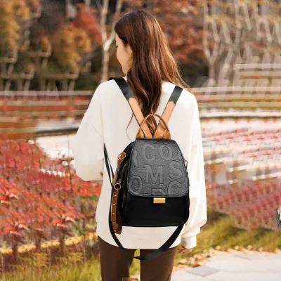 MULTI-PURPOSE WITH LARGE COVER  TRAVEL WOMEN'S BACKPACK GB-W201BLETTER