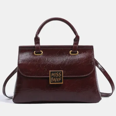 HIGH-QUALITY TEXTURED WAXED LEATHER WOMEN'S BAG GB-0737R