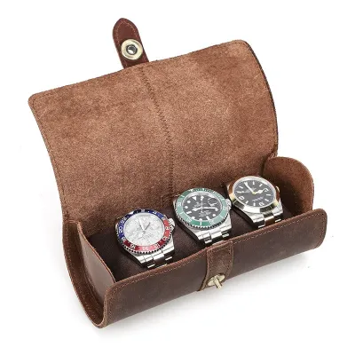 Genuine Leather Watch Box 