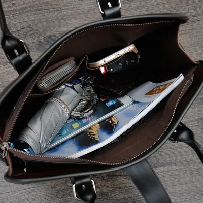 Leather Office Handbag 